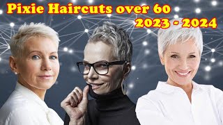 16 Cool Short pixie haircuts for women over 60 in 2023-2024