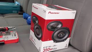 Pioneer TS-800M car speakers 350 watt 80 rms 6x8 installation