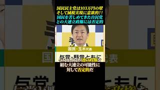 国民民主党は[103万円の壁]そして[減税実現]に意欲的!さらに国民を苦しめてきた自民党との「大連立政権には否定的」 #国民民主党 #自民党 #連立政権 #103万円の壁 #減税 #usa