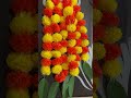 sphinx artificial marigold fluffy flowers and mango leaves short garlands latkans for decoration