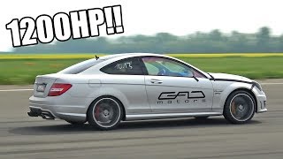 1200HP GAD Motors Mercedes-Benz C63 AMG Coupe 0-300 Km/h