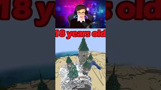 Building House in Different Ages in Minecraft #shorts #reaction #minecraft