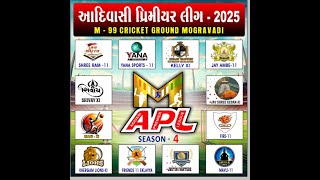 MOGRAVADI ADIVASI PREMIER LEAGUE- 2025  SEASON -4  , DAY - 2  M-99 CRICKET GRAOUND