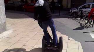 Skid control on gyropod Segway, in Paris