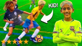 I Challenged 8 YEAR OLD KID MESSI At SV2 1 MILLION PRO Football Competition!