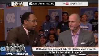 ESPN First Take   UNC Leads All Time   Duke 133 105   The Best Rivalry In Sports