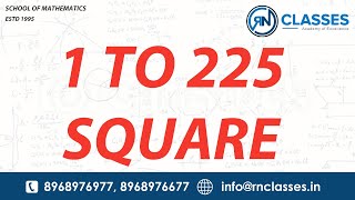 1-225 Square in 5 Seconds | Square Trick | Vedic Maths | Vedic Maths Tricks