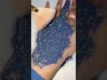 easy glitter mehndi tutorial😍 blue glitter henna design trending shorts fyp easy ytshorts