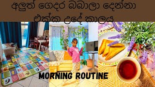 බබාලා දෙන්නත් එක්ක මගේ උදේ කාලය #morningroutine #twokids #breakfastrecipe #cleaning #lifestyle