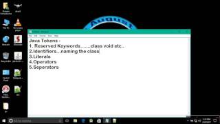 Introduction Java Programming Java Tokens etc