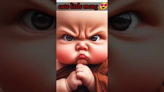 cute little mong 😍 with angry 😡 #shortvideo #trendingshorts #youtubeshorts #aiking