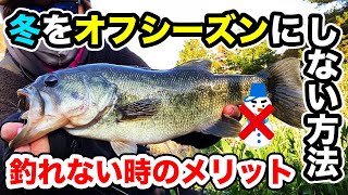 【バス釣り】冬に釣れないときどうする？つまらない時間をどう考えるのか工夫する方法について語ってみた【12月のバス釣り】【低水温】