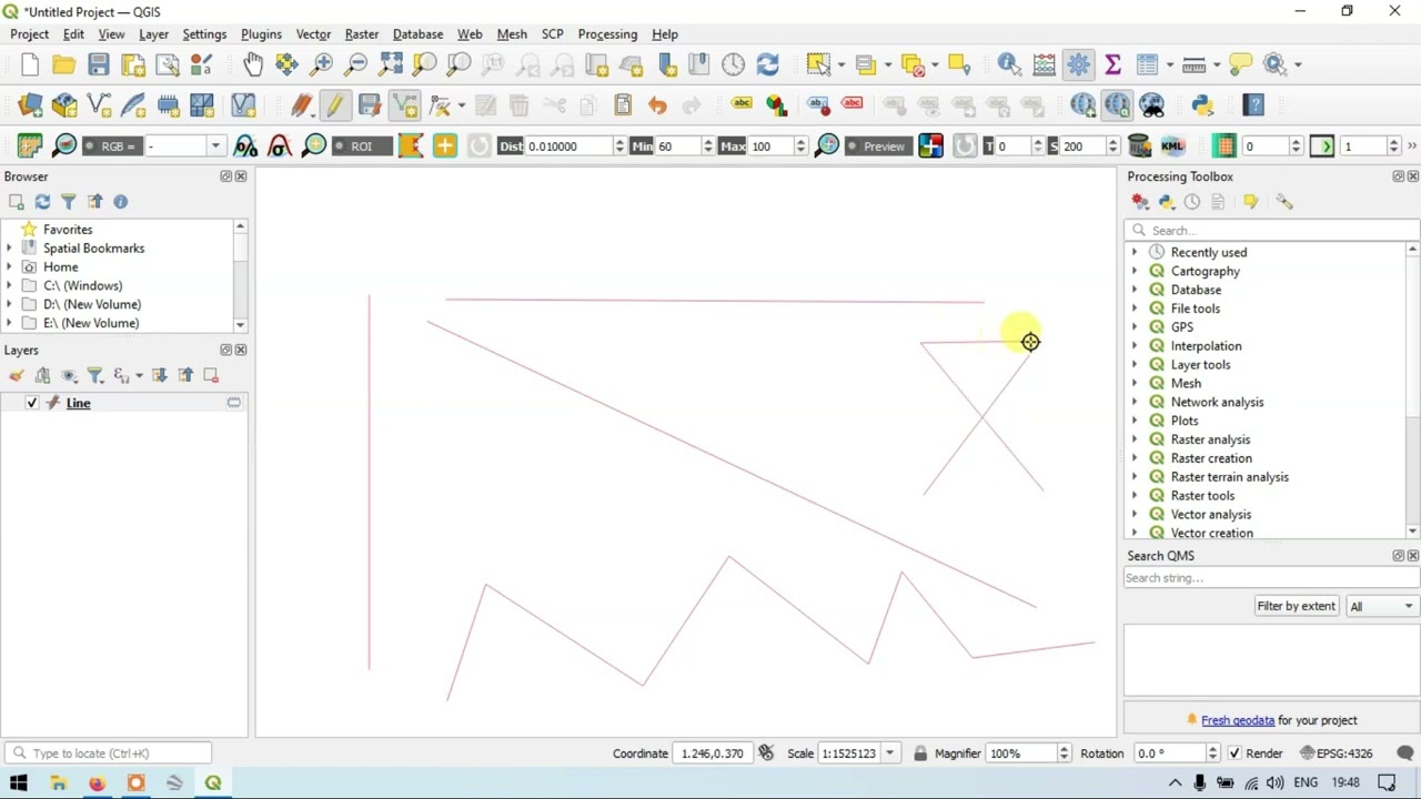 How To Split And Merge Line In QGIS - YouTube