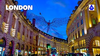 London Winter Walk 2025 🇬🇧 West End, REGENT Street to Holborn | Central London Walking Tour [4K HDR]