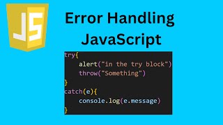 Learn JavaScript Error handling(JavaScript tutorial #22)