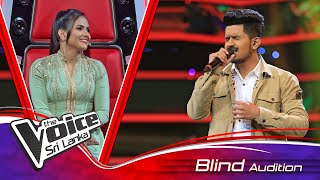 Ishara Deshan | Katharaka Thaniwee (කතරක තනි වී)  | Blind Auditions | The Voice Sri Lanka