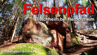 Felsenpfad bei Bleichheim (Herbolzheim) im Schwarzwald