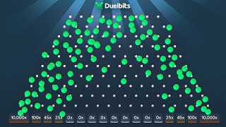 I DROPPED 100 PLINKO BALLS 💰 DUELBITS (promo code 2024)