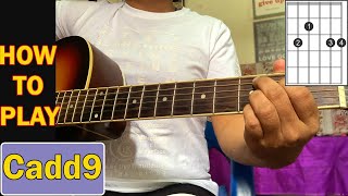 How to Play Cadd9 Chord on guitar | Beginners guitar Lessons