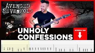 【AVENGED SEVENFOLD】[ Unholy Confessions ] cover by Masuka | LESSON | GUITAR TAB
