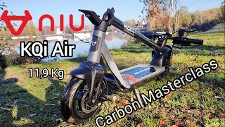 NIU KQi Air Carbon Masterclass - Trottinette électrique Test Officiel Fr.