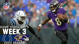 Indianapolis Colts vs. Baltimore Ravens | 2023 Week 3 Game Highlights