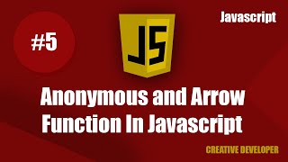 Arrow function || Anonymous function || Javascript || Javascript Tutorial || Javascript Course