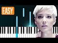 Halsey - Without Me 100% EASY PIANO TUTORIAL
