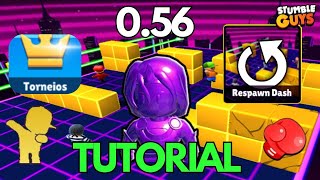 COMO BAIXAR A VERSÃO ANTIGA 0.56 DO STUMBLE GUYS E JOGAR TORNEIOS E REVIVER! | Tutorial #stumbleguys