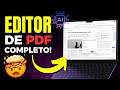 🤯Como EDITAR PDF usando Inteligência Artificial no PC com o EDITOR de PDF mais COMPLETO que já vi!!