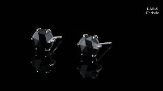 ララクリスティー 1粒 Blackダイヤモンド 1.0ct ピアス le56-0017