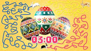 3 MINUTE Timer - EASTER EGG HUNTβ βπβπ₯ββββClassroom Countdown with Music
