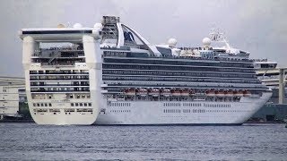 ゴールデンプリンセス 横浜港出港 MSCスプレンディダとのツーショット！も