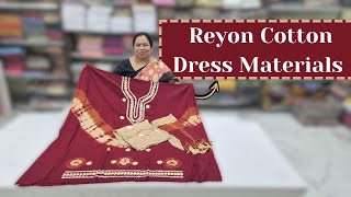 Reyon Cotton Dress Materials | Off Pattu Running Fabric || Wholesale Shop || GSR HANDLOOMS