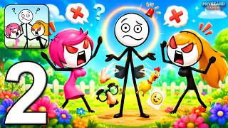 WHO IS LYING? - Gameplay Walkthrough Part 2 - Stickman Funny Puzzle Game (iOS, Android)