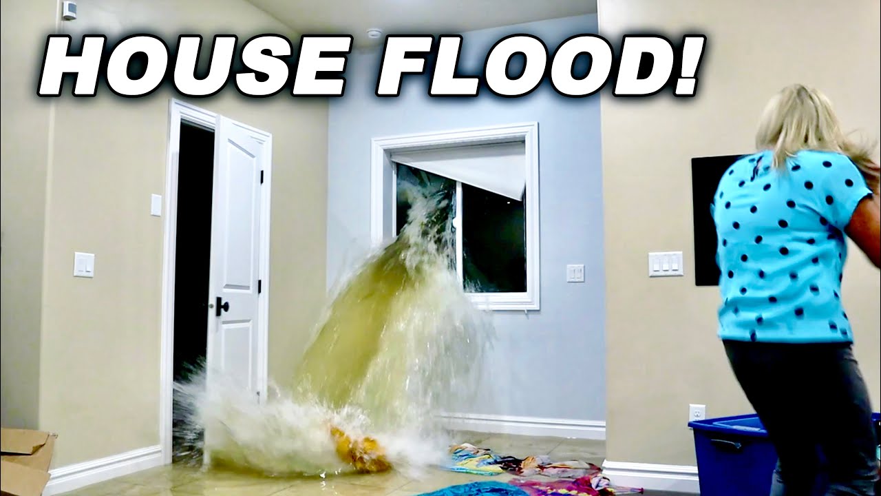 House Flood Caught On Video Heavy Rainstorm Flooded Our House Youtube