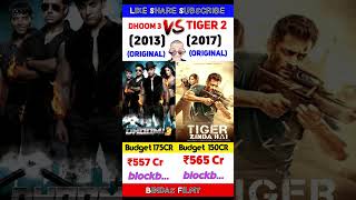 Dhoom 3 Vs Tiger 2 Movie Comparison | Dhoom 3 Vs Tiger 2 Movie Box Office Collection #shorts #short