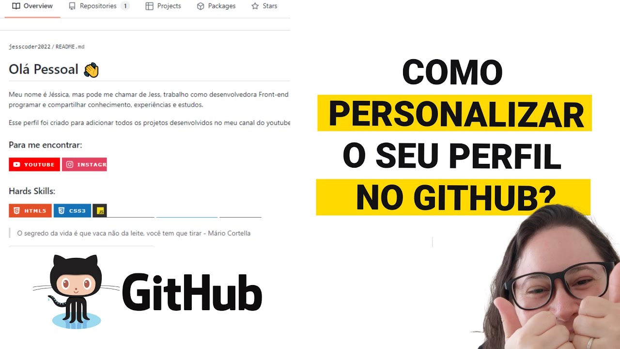 Como Personalizar Seu Perfil No Github (readme) - YouTube