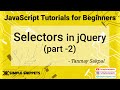 39 - Selectors in jQuery(Part - 2) | jQuery Library | jQuery Tutorials for beginners