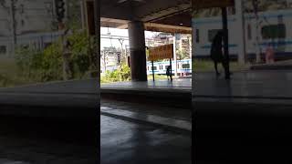 THANE- BELAPUR AC BOUND SLOW LOCAL ARRIVING AT FLATFORM 2 OF CBD BELAPUR RAILWAYS STATION