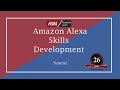 Amazon Alexa skills development tutorial