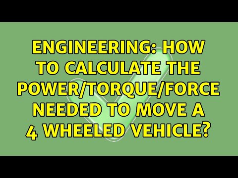 How much torque is required to move a car?