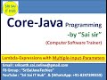 Java Lambda Expressions with Multiple-Input-Parameters #316 | Java Anonymous Functions| Java Lambdas