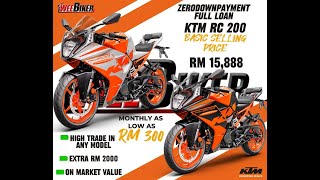 KTM RC 200 ON THE ROAD RM 15888