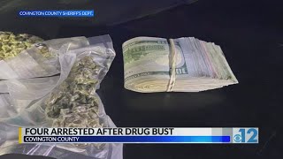 4 arrested in narcotics bust in Covington County