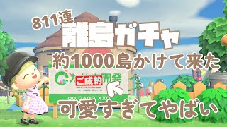 【あつ森】約1000島かけてずっと探し続けた子が来た811連パールホワイ島離島ガチャ総集編Part９/推し住民を探す旅【ACNH/Nintendo】