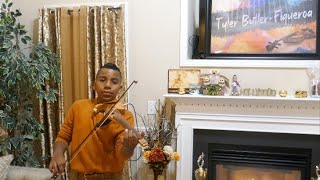 "Mary, Did You Know?" - (Electric Violin Cover) Tyler Butler-Figueroa Violinist 14 years old AGT
