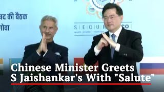 Watch: Chinese Minister Greets S Jaishankar's With "Salute" At Regional Meet