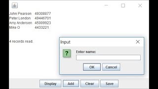 Java - ArrayList - StaffPhoneGUI - Part 2 - Add, Clear, Save to File
