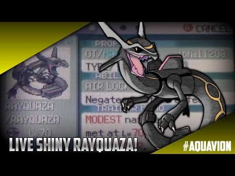 Live Shiny Rayquaza On Pokemon Emerald After 100RAs (1/8192) Live Shiny Rayquaza On Pokemon Emerald After 100RAs (1/8192)